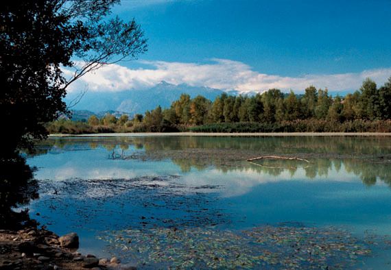 Lo specchio d'acqua alla confluenza fra il Sangro e l'Aventino