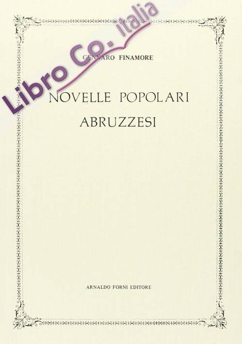 Copertina delle Novelle popolari abruzzesi