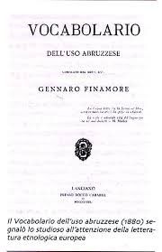 Frontespizio del Vocabolario dell'uso abruzzese di Gennaro Finamore
