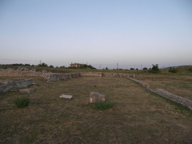 I resti degli edifici dell'antica città
