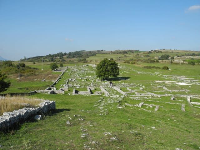 L'area archeologica accanto al museo